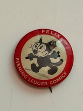 1930’s Evening Ledger Comics Felix newspaper comic character adv. pin picture