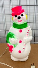Vintage 1968 Empire Neon Pink Green Blow Mold 13