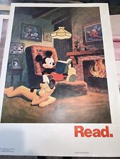 RARE 1978 DISNEY MICKEY MOUSE 1ST READ POSTER AMERICAN LIBRARY ASSOC.  Mint picture