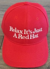 MAGA Relax It’s Just A Red Hat 2028 Donald Trump EMBROIDERED Cap picture
