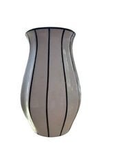 Antique 1920s Art Deco Carstens Grafenroda Vase Dec 881 Black Stripe Germany 5” picture