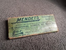 Vintage Mendets Collette Mfg Co Mend All Leaks Instantly In Graniteware Partial  picture