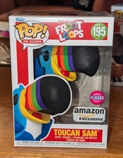 Funko POP Ad Icons TOUCAN SAM #195 Flocked Amazon EXCLUSIVE Vinyl Figure picture