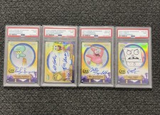2025 Topps Chrome SpongeBob 25th Anniversary PSA Graded Autograph Lot picture