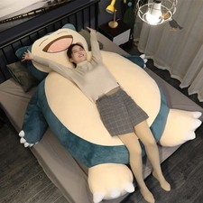 200cm Huge Pokemon Snorlax Anime Plush Toys Big Pokémon Plushie Kawaii Semi-f picture