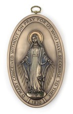 Veronese Design 8.5 Inch Medal of Our Lady of Graces Miraculous Medal Devotional picture