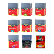 Cardboard Gold Top Loaders for Cards Variety Pack 35 60 80 100 120 140 190 PT picture