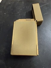 Vintage S.T. Dupont Ligne 1 Large Gold Plated 20u Diamond Head Lighter France picture