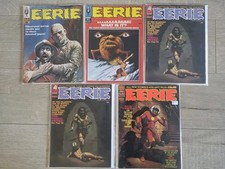 Eerie Magazine Lot of 5 Warren Horror #12 #21 #29 #57 #64 Vintage 1960s 70s picture