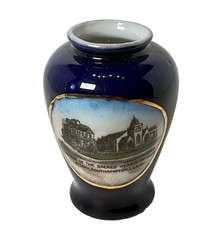 SOUTHAMPTON NY NEW YORK Souvenir  LONG ISLAND SACRED Porcelain Cobalt Trinket picture