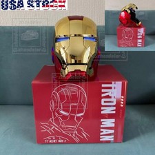 Iron Man Gold MK5 Helmet Electronic Voice Activated Open&Close Mask picture