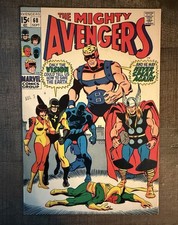 AVENGERS # 68 - DEATH OF VISION-ULTRON-BLACK PANTHER-GIANT-MAN-WASP-THOR picture
