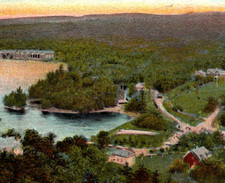 Vintage Undivided Back Postcard Aerial View Bear Creek Wilkes Barre PA c1910 picture