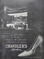 1964 Women's Chandler's French Room Shoes Storefront Vintage Fashion Ad picture
