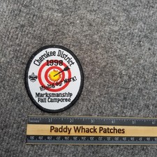 Boy Scouts Cherokee District 1998 Marksmanship Fall Camporee Target Patch picture