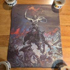 FRANK FRAZETTA Berserker FANTASY Fairfax Prints 18x23 Vintage 1979 conan picture