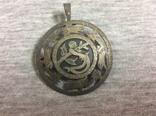 Vintage Sterling Quetzal Bird Brooch/Pendant Guatemala picture