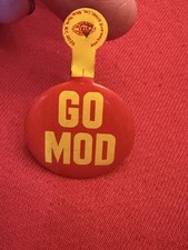 Vintage 1965 Don Howard British GO MOD Tin Tab Pin Excellent Condition picture