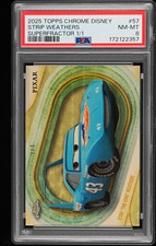 2025 Topps Chrome Disney Strip The King Weathers #57 Superfractor 1/1 PSA 8 picture