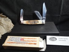 CaseXX Stockman POCKET KNIFE, AmberBone Handle USA6375CV w/Box 3X's No Dots-2007 picture