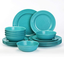 Tp 18-Piece Dinnerware Set Melamine Dishes Set Bowls And Plates Service For 6 picture
