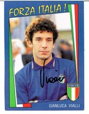 Gianluca Vialli † Original Signed Autograph Card, Autograph, Italia Card picture