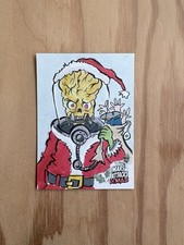 2026 Topps Mars Attacks Xmas Robert Garcia Sketch Card 1/1 Santa Artist Auto picture