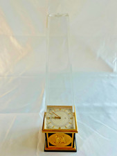 Vintage Jaeger LeCoultre Obelisk Desk Clock 8-Day Swiss Made 462 picture