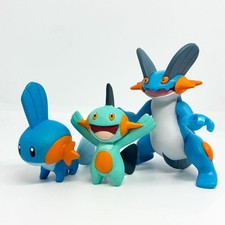 Pokemon Mudkip Marshtomp Swampert Evolution Figure Set of 3 Collectible 15+ picture