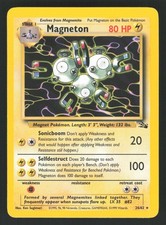 English NM Magneton (26) 26/62 FO Unlimited Pokemon Fossil picture