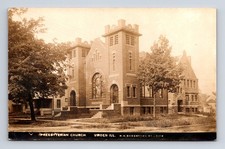 c1919 RPPC Presbyterian Church by HH Bregstone Virden Illinois IL Postcard picture