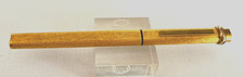 Vintage Must de Cartier Trinity Vendome Gold pl. Refillable Felt Rollerball Pen picture