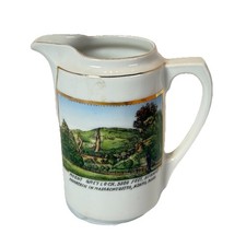 ADAMS, MASSACHUSETTS MA Antique MOUNT GREYLOCK China Souvenir Creamer picture
