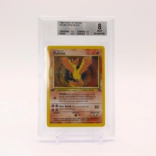 Moltres - 12/82 BGS 8 Fossil 1st Edition Holo Rare Pokemon - NM/MINT picture
