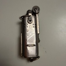 Vintage WW2 Bowers  Steel Trench Lighter  Kalamazoo Mich. USA Untested  picture