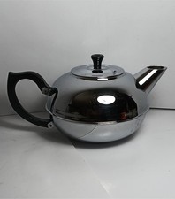 Vintage Britdis Teapot 6 Cups Chrome on Copper New Zealand 1970’s picture