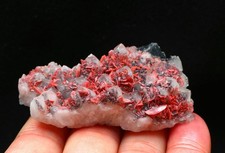 Natural Rhodochrosite Quartz Crystal Cluster  Mineral Specime/guangxi picture