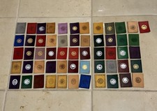 Tobacco Leather Stamped Embossed State Seals Lot X54 Seal 1910s picture