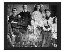 GOODWIN FAMILY PORTRAIT CLOTHING VICTORIAN ERA 1890S 8X10 FRAMED PHOTO picture