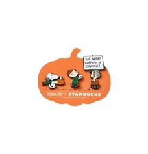 Starbucks 2026 Korea x Peanuts Snoopy Pumpkin Pin Badge Set Online Exclusive new picture
