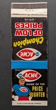 Vintage Acme Grocery Store Matchbook Cover picture