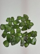Etched Green Peridot Crystals From Pakistan All Terminated Nice Sizes picture