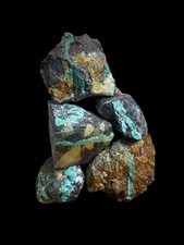 Stabilized Ribbon Turquoise Rough, Multi Color Host Rock  568 Grams picture