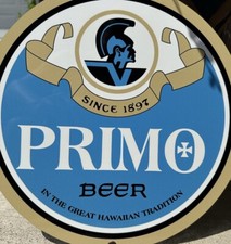 Vintage Style Primo Hawaiian Beer Quality Metal Heavy Sign picture