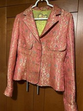 ETRO Women's Silk Blend Floral Jacket Sz 42 - Multicolor Paisley Design picture