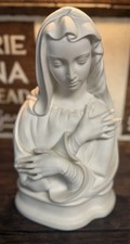 Vintage Boehm USA Bisque Porcelain Madonna Virgin Mary Bust Figurine picture