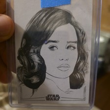 2025 Topps Star Wars Roy Cover 1/1 Sketch Card Original Art Signed picture