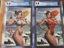 2024 Street Fighter Swimsuit Special #1 Set Poulat 616 Editions C & D CGC 9.8 picture