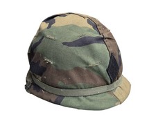 1980's US Army M1 Helmet w/ Liner, 5th ID Cover, Helmet Band picture