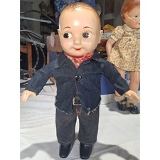 Vintage 1950s Buddy Lee Cowboy Doll Lee Union Made Jeans Shirt Hard Plastic picture